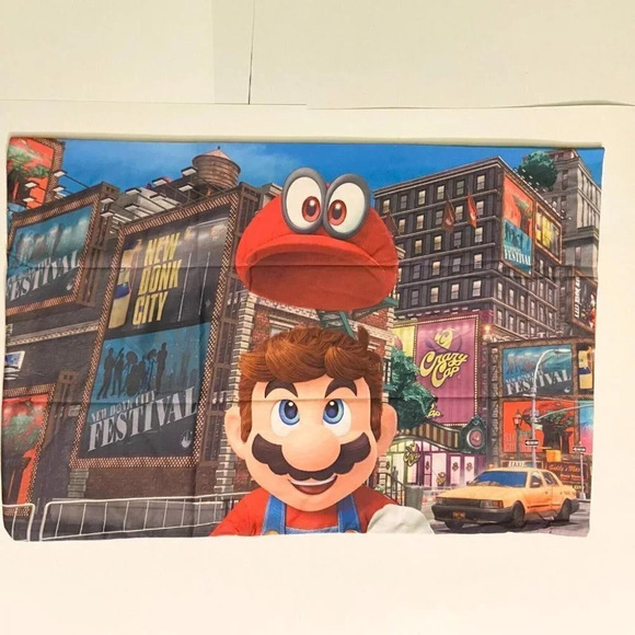 Nintendo Super Mario Pillow Case Standard Size 20" x 30" 1 Piece Pillowcase - Picture 7 of 12